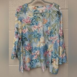 Alfred Dunner 3X spring blouse perfect for Easter and spring events